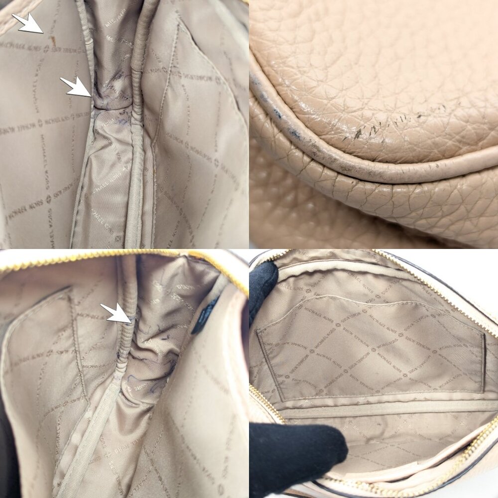 MICHAEL KORS MK Fulton Fawn Crossbody Leather Bag Tan - Picture 7 of 12